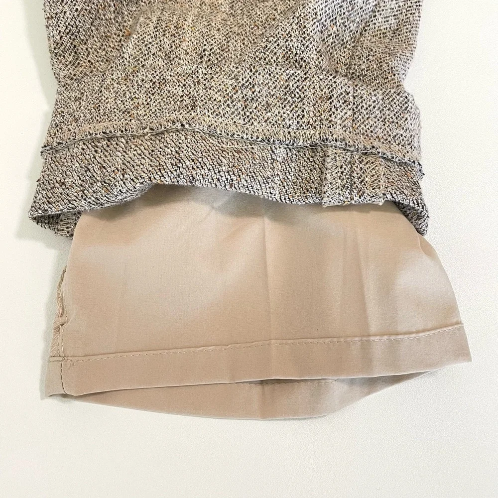 Aritzia Babaton Conan Pant Speckled Tweed Cotton Wool Silk Blend Crop Trouser 2